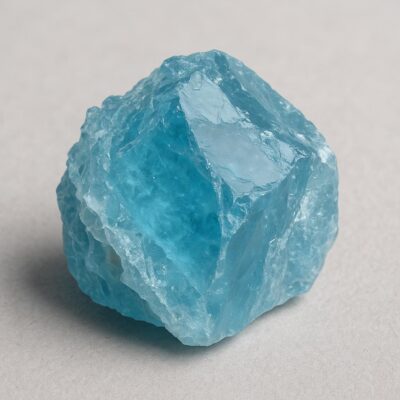 Blue Topaz, raw and unpolished with jagged edges
