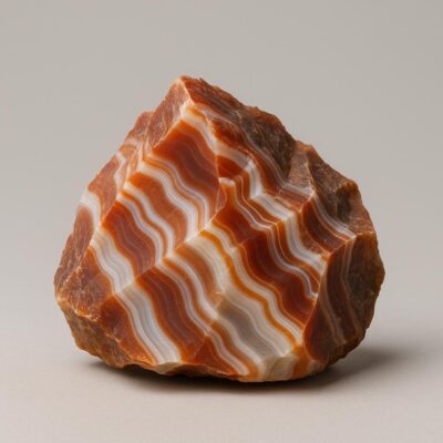 Raw Sardonyx Crystal with natural jagged edges, unpolished for jewelry making, energy healing, and mineral collection.