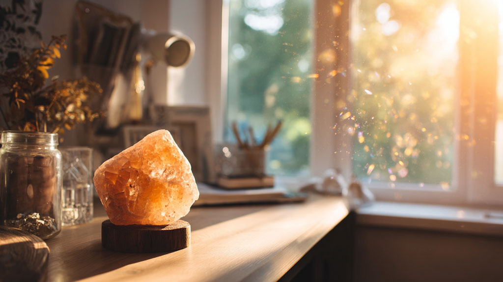 sunstone jewelry pieces in warm lighting styled with bohemian elements